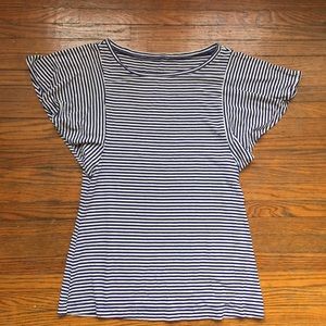 Banana Republic Size Small Striped Rayon Top